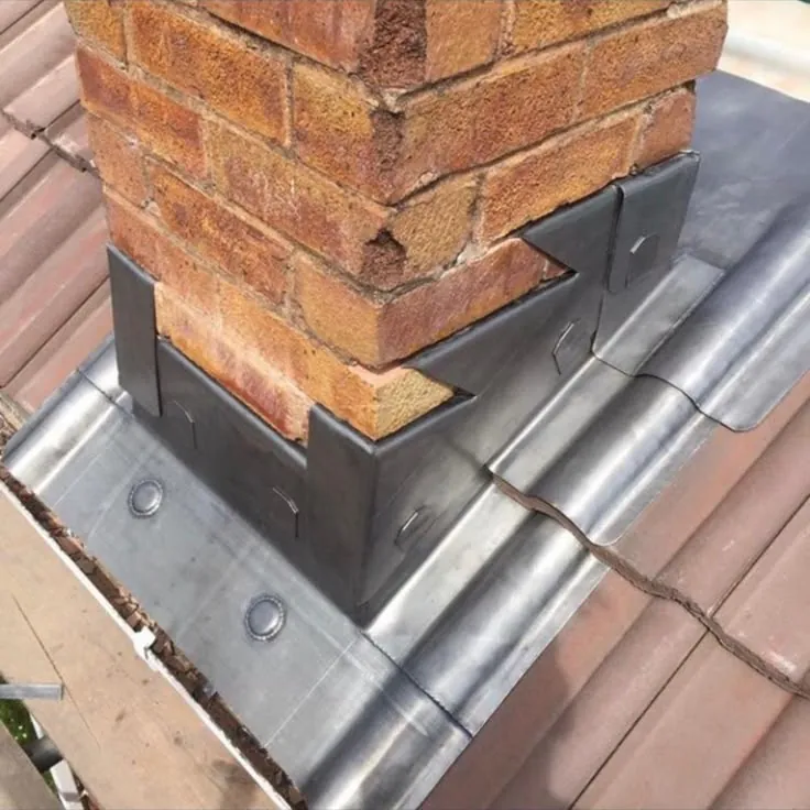 Chimney base with new lead