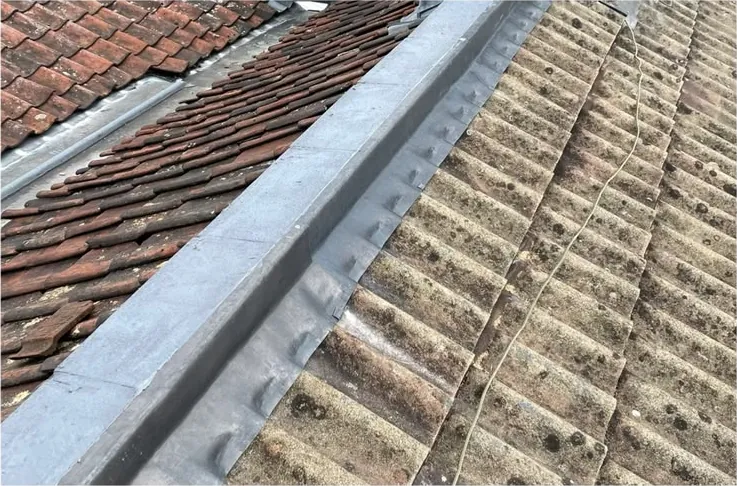 Pair of new lead valleys