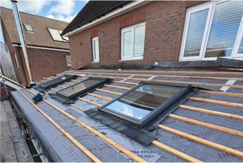 Velux windows fitted before tiling